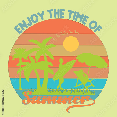 Enjoy the Summer Time Beach Vibes, Sunset, and Surf