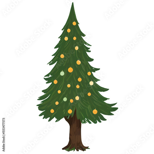 green christmas tree