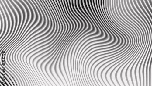 Black and white abstract lines ripple