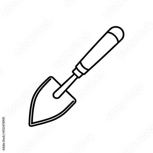 trowel isolated on white
