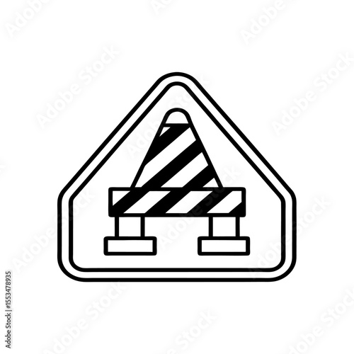  construction site warning icon