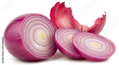 Sliced Indian Onion with Layer Rings