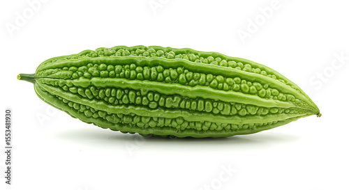 Bitter Gourd (Karela) on White Plain