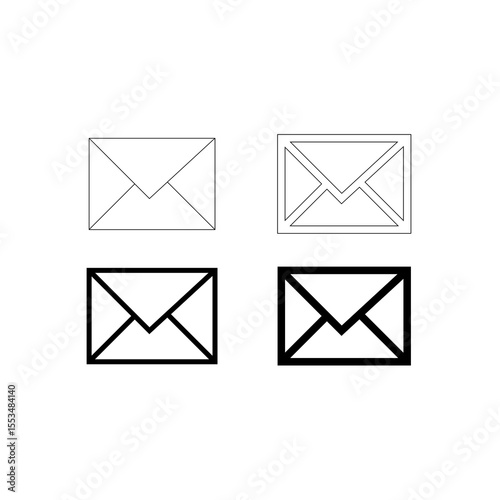 Simple Envelope Icons Versatile Email & Messaging Symbols