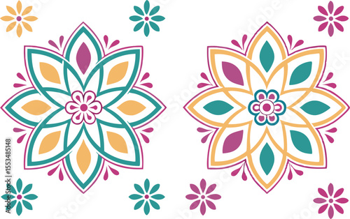 Diwali Candle Clipart Illustration for Traditional Festival Celebrations. Hand Drawn Diwali Candle Clipart for Indian Festival of Lights Design. Colorful Diwali Candle Clipart for Festive Greeting