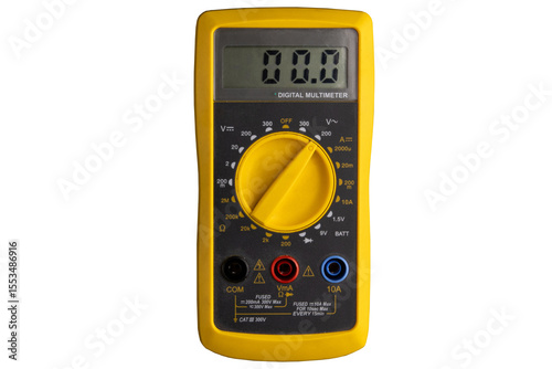 Tableau sur toile Digital multimeter. Display turned on