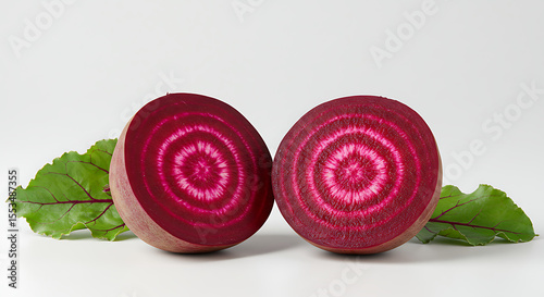Half Beetroot Slice Showing Rings