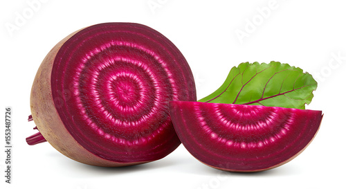 Half Beetroot Slice Showing Rings