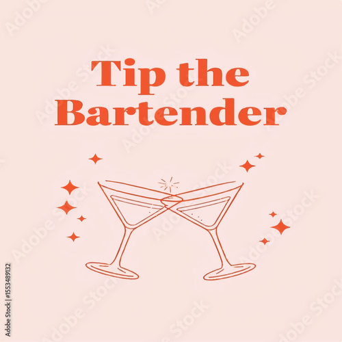 Cheers with Martinis — Tip the Bartender in Celebration