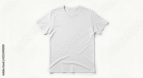 Blank White T-Shirt Mockup Perfect for Design Presentations and Apparel Branding