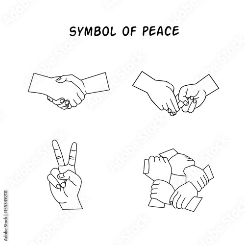 vector symbol of peace and brotherhood 