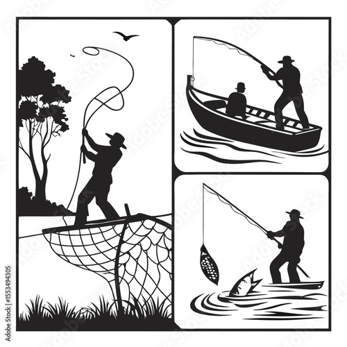black-silhouette-vector-of-fishing-scenes--white-b