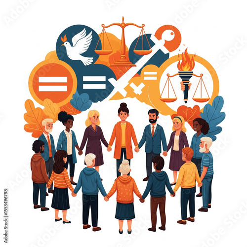 Unity, Equality, and Justice A Diverse Group Embracing Shared Values
