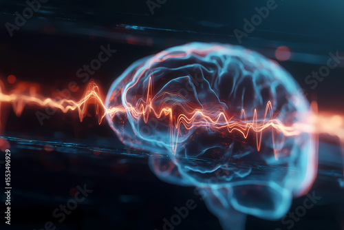 Ultra-detailed 3D Abstract Comic Brain Chemistry and Neurotransmitter Data Flow
