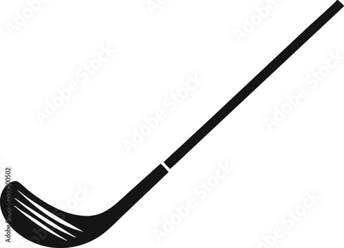 Hockey Stick Silhouette Vector Illustration 
