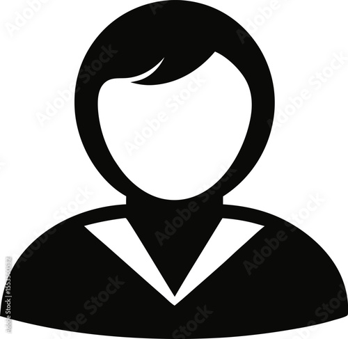 Tag User Icon Silhouette Vector Illustration 