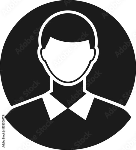 Blocked User Silhouette Vector Illustration 