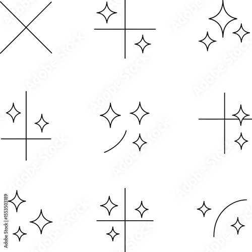 Arrow icons vector set with various black directional designs and airplane symbols