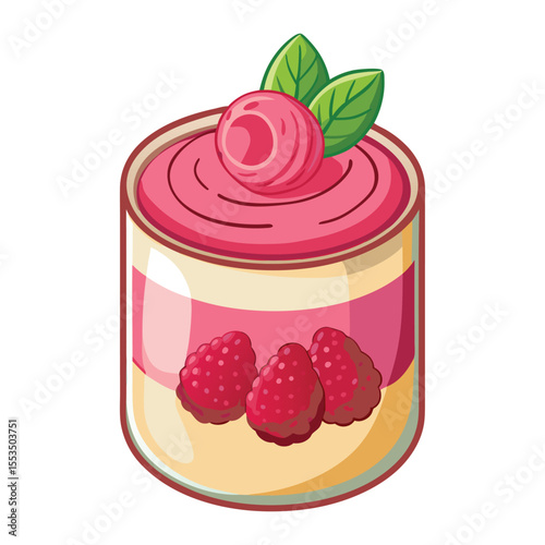 Delicious desserts featuring fresh raspberries, cream, and sweet jam