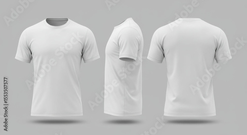 Blank white t shirt mockup
