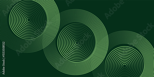 Dark green abstract background with diagonal rounded lines. Geometric stripe line art design. Simple geometric pattern. Modern graphic element. Suit for banner