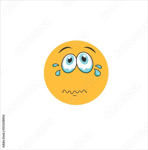 cry emoji vector