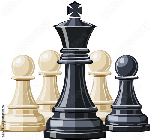 chess pieces on a chessboard
