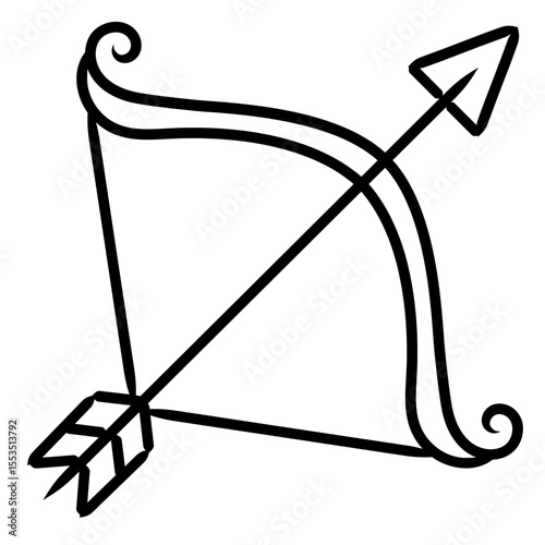 archery icon illustration