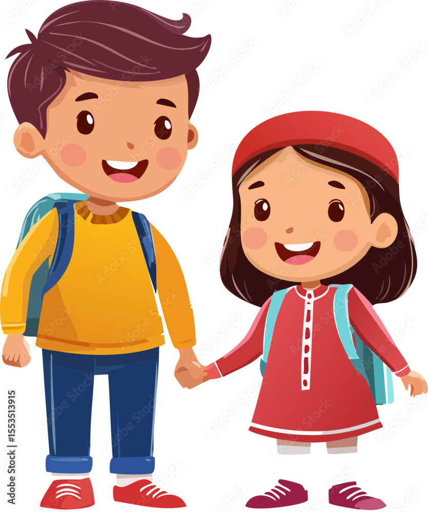 Fototapeta premium Mutlu çocuklar 