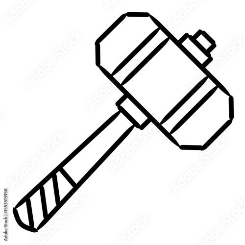 hammer icon illustration
