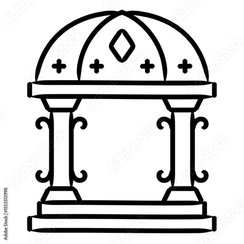 pavilion icon illustration