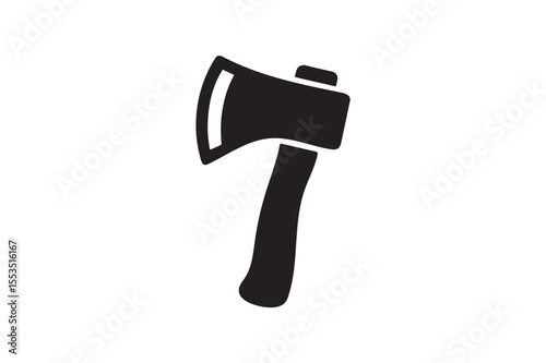 Axe vector silhouette.