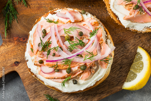 Healthy Homemade Salmon Lox Everything Bagel