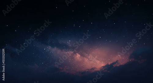 Starry Night Sky with Milky Way