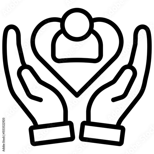 Caring Outline Icon