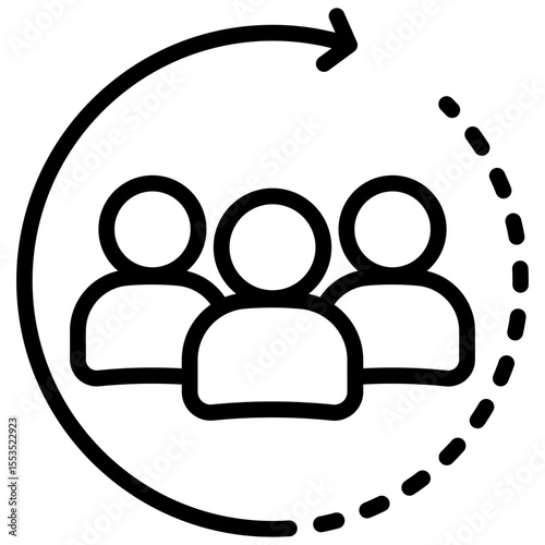 Collective Outline Icon