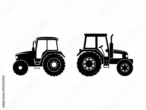 tractor isolated on white background