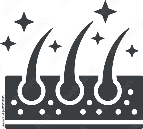 Healthy Hair Care Icon - Beauty & Dermatology Treatment