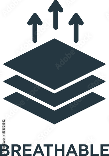 Breathable Fabric Material Icon - Comfort & Ventilation