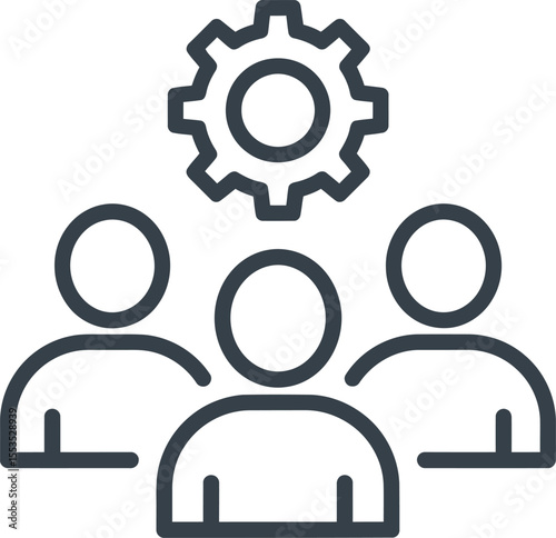 Teamwork Collaboration Icon - Business Efficiency & Management