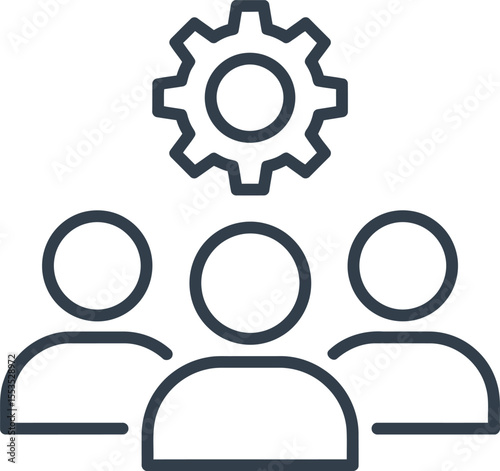  Teamwork Collaboration Icon - Business Efficiency & Management