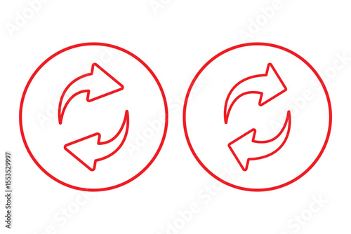 A set of replace, refresh icons. Transfer icon set. Exchange symbol. Transfer, swap, exchange, spin, flip concept. Circular. Arrow icon. recycling recurrence, renewal, Exchange. Update. Refresh icon.