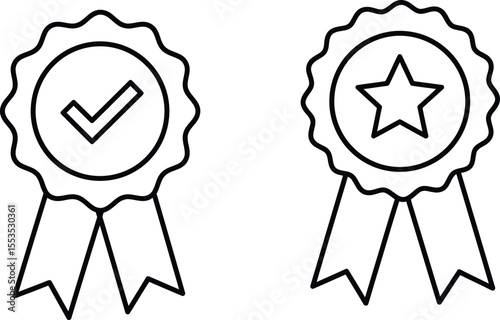 Quality Award Badges - Certified Excellence & Star Rating