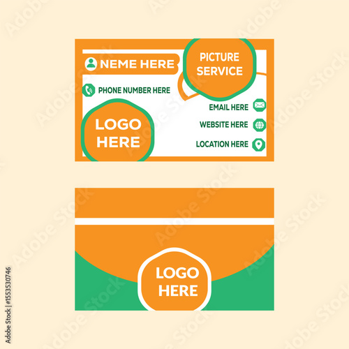 Professional modern business card design