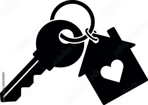 Home Sweet Home Key | Love Property Ownership Icon

