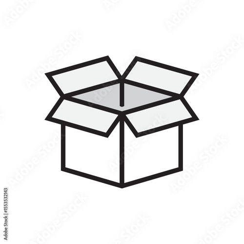 Box package parcel icon vector template illustration