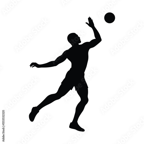 tennis player silhouette