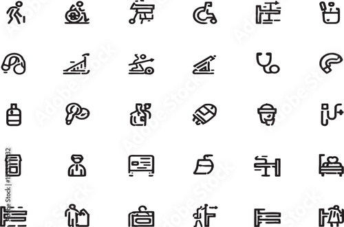 Accessibility Icons Diverse Set of Line Icons for Inclusivity