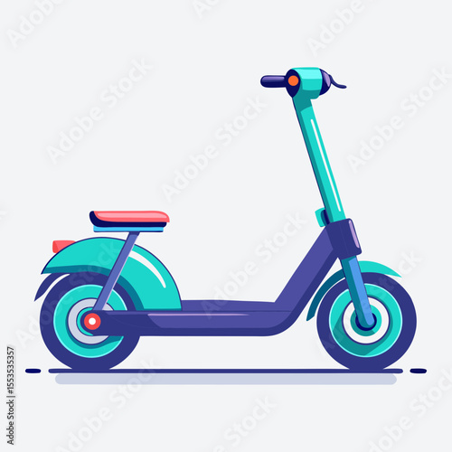Vector illustration of a scooter bike