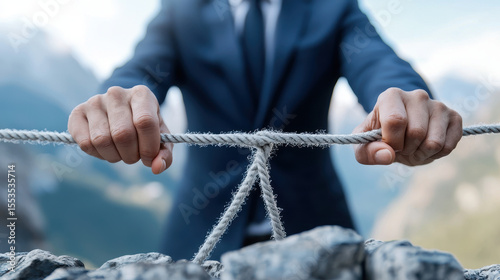 Business mindset resilience focus determination strength challenge overcoming obstacles